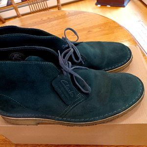 Clarks Originals Desert Boot Dark Green Suede Men's 10